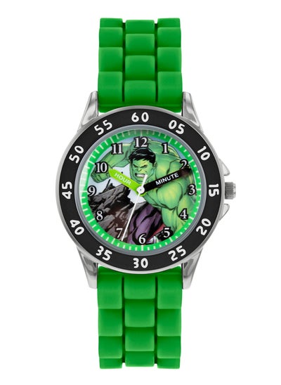 Buy Disney Marvel Avengers Green Silicon Strap Boys Watch - AVG9032 in UAE