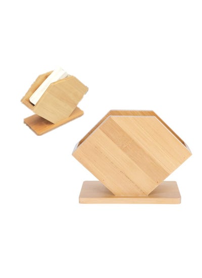 اشتري Napkin Holder, Bamboo Napkin Holder, Vintage Farmhouse Kitchen Napkin Holder, for Farmhouse Kitchen Countertop Dining Table Wedding Home Decor, Restaurant, Countertop في الامارات