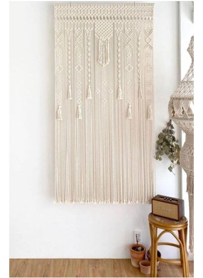 Buy Macrame Curtain, Macrame Wall Hanging Door Curtain Wedding Backdrop Window in Egypt