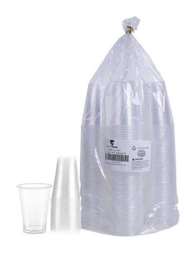 Buy Clear Plastic Cups Cold Party Drinking Cups (100pcs) in Egypt