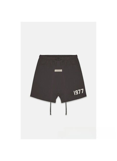 اشتري 2022 SS FOG 1977 Velvet Print Mens Casual Shorts Iron Gray في الامارات