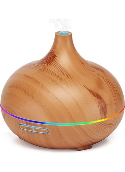 Buy Padom Aroma Diffuser for Essential Oils, 550ml Essential Oil Diffuser Cool Mist Humidifier, Ultrasonic Aromatherapy Diffuser Auto Shut-Off, 4 Timer & 7 Light for Office Home in UAE