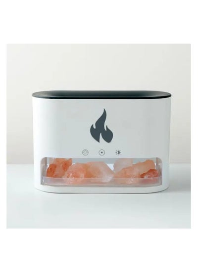 Buy Healthy Living Salt Stone Flame Aroma Therapy Machine in Saudi Arabia