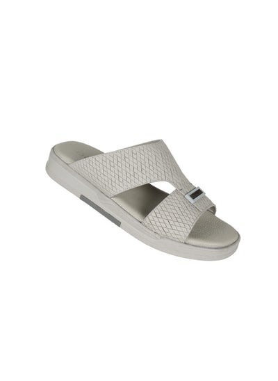 اشتري 008-3390 Barjeel Uno Men Arabic Sandals BJM 01 Light Grey في الامارات