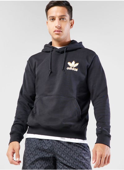 Buy Graphics Fire Trefoil Hoodie in UAE