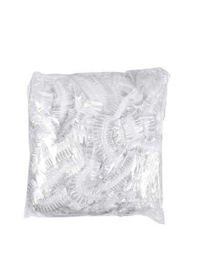 Buy ORiTi 100Pcs Shower Cap Disposable, Larger and Thicker Plastic Waterproof Shower Cap for Women and Men, Women Spa,Travel, Home Use, Hotel and Hair Salon, Portable Travel Shower Cap in UAE