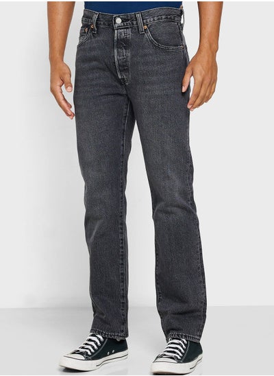 Buy Straight Fit Light Wash Jeans in Saudi Arabia