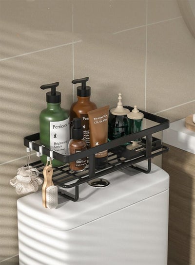 Buy 1-Piece Bathroom Shelf Shower Shampoo Soap Organizer The toilet Rack black 34 x 17 x 15.5 Centimeter in UAE