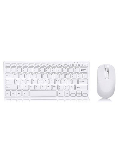 اشتري KM901 Keyboard Mouse Combo 2.4G Wireless 78 Key Mini Keyboard and Mouse Set Portable Office Combo في الامارات