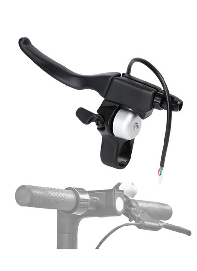 اشتري Electric Bike Brake Levers, Electric Scooter Handbrake Brake, Level Aluminum Alloy Bicycle Brake Handle Replacement with Bell Scooter Handbrake with Bell for Electric Bike, Lightweight Design في الامارات