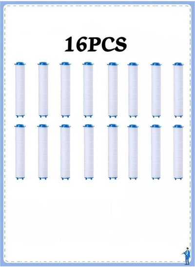 Buy Set of 16 PP Cotton Filter, High Pressure Handheld Shower Head PP-Cotton Filter Cartridge (for Replacement) in UAE