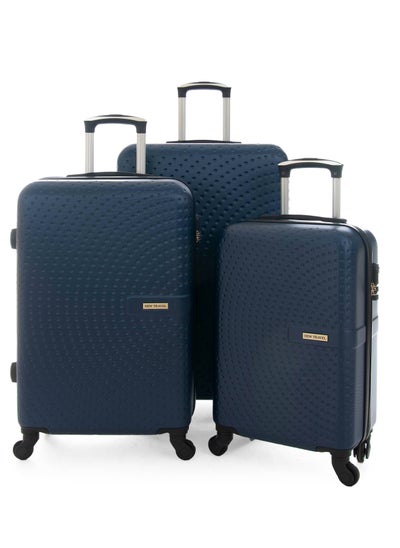 Buy NEW TRAVEL HARD Luggage set 3 pieces size 28/24/20  inch BR1097/3P-Navy in Saudi Arabia