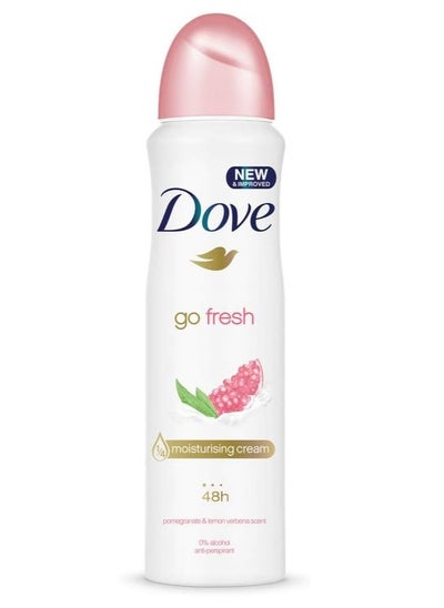 Buy Dove Pomegranate Antiperspirant Deodorant Spray For Women 150ml in UAE