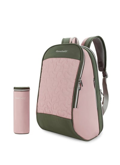 Buy Multi-Functional Large Capacity Durable Insulated And Waterproof Baby Diaper Bag-Pink in Saudi Arabia