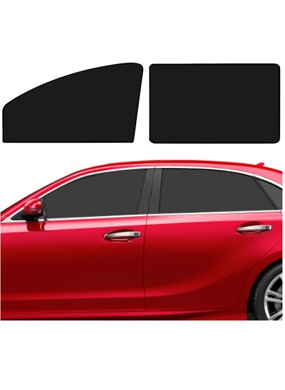 اشتري Car Side Window Sun Shade, 4 PCS Universal Magnetic Car Curtain for Baby and Kids with Blocks UV Rays, Reduce Damage from Direct Bright Sunlight and Heat, Universal Easy Fit Front Rear Seat في السعودية