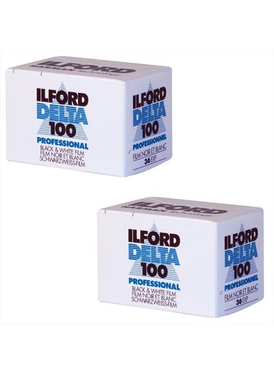 Buy 1780624 Delta 100 Professional Black-and-White Film, ISO 100, 35mm 36-Exposure (2 Pack) in UAE