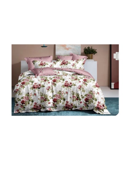 Buy 4pcs Soft & Breathable Cotton Single Comforter for All Seasons Duvet inserted bedding set in UAE