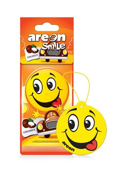 Buy Smile Hanging Paper Card Air Freshener, Coconut in UAE