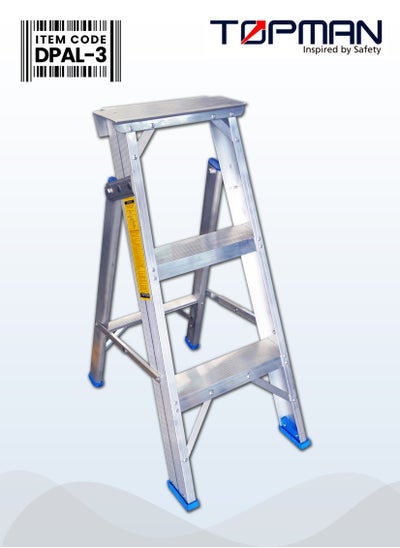 Buy Dual Purpose Aluminium Ladder 3 Steps in UAE