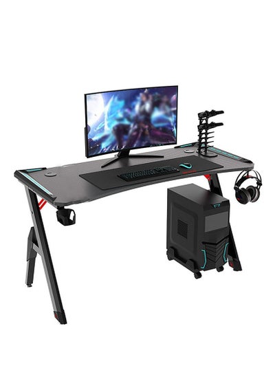 Buy Gaming Desk,47 Inch PC Computer Desk, Home Office Desk Table Gamer Workstation, Simple Game Table, Black in UAE