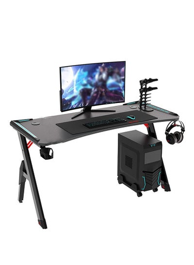 Buy Gaming Desk,47 Inch PC Computer Desk, Home Office Desk Table Gamer Workstation, Simple Game Table, Black in UAE