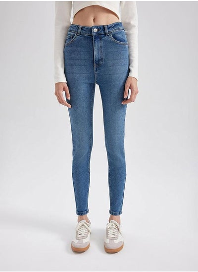 Buy High Rise Skinny Fit Ankle Length Jeans in Saudi Arabia