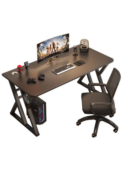 Buy Gaming Desk, 39 Inch PC Computer Desk, Home Office Desk Table Gamer Workstation, Simple Game Table, Black in UAE