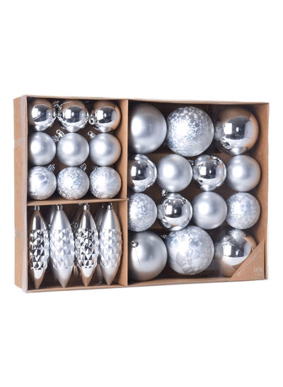 اشتري Christmas 31-Piece Hanging Decoration Set, Silver في الامارات