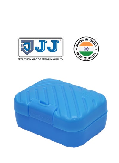 اشتري JJ Cherry Soap Dish Plastic Box, Bathroom Soap, Dish Reusable Plastic, Case Box, Dish Container for Travel Camp And Storage Useful Processed Blue في الامارات