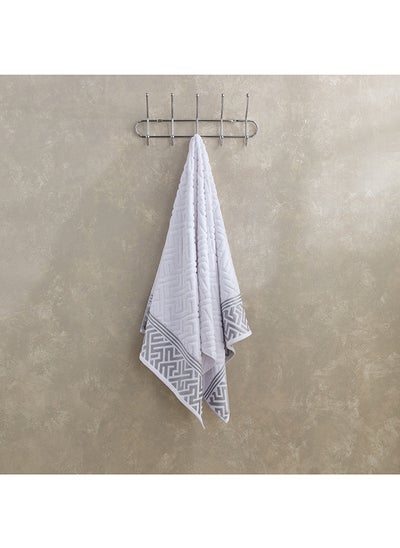 اشتري Meknes Lurex Patterned Cotton Bath Towel 140 x 70 cm في السعودية