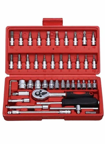 Buy 46-Piece Car Maintenance Kit Tool Socket in UAE