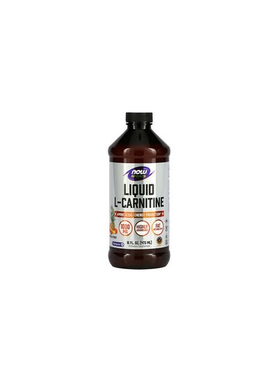 Buy NOW Foods, Sports, L-Carnitine Liquid, Tropical Punch, 1,000 mg, 16 fl oz (473 ml) in Saudi Arabia