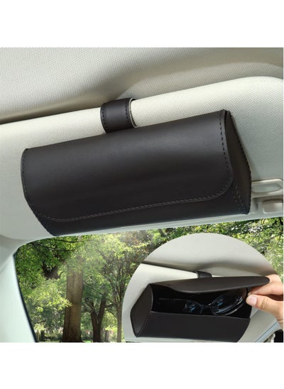 Buy Magnetic Sunglasses Storage Case for Car Black in Saudi Arabia