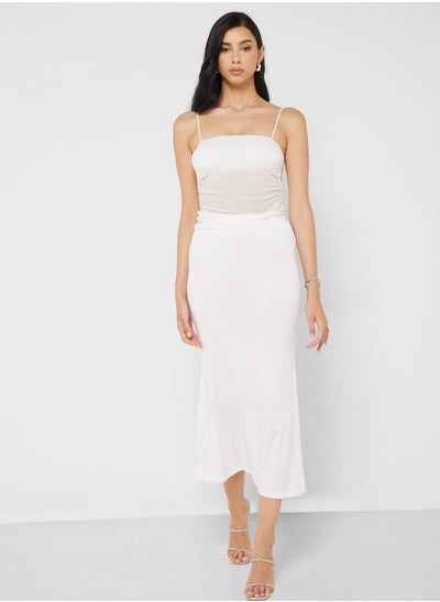 Buy Mesh Cami Top & Maxi Skirt Set in UAE