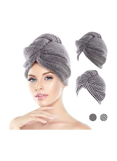 اشتري Microfiber Hair Towel Wrap for Women and Girls في الامارات