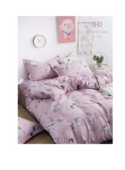 Buy Textile Children Cartoon 3d Print Bedding Sets Comforter with fixed Duvet Set Bed Linen Boys Girls Single Comfort 160x210 Bed Sheets 120”200 Zoomie in UAE