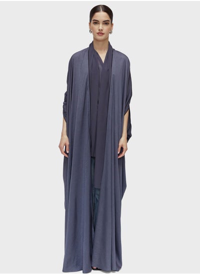 Buy Contrast Detail Abaya in UAE