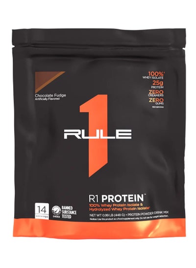 Buy R1 Protein 100% Whey Protein HYDRO/ISO - Chocolate Fudge - (14 Serving) in Saudi Arabia