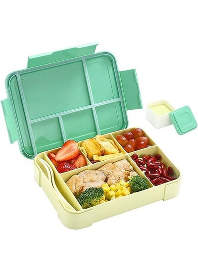 Buy Children's Lunch Box with Compartments - Green in Saudi Arabia