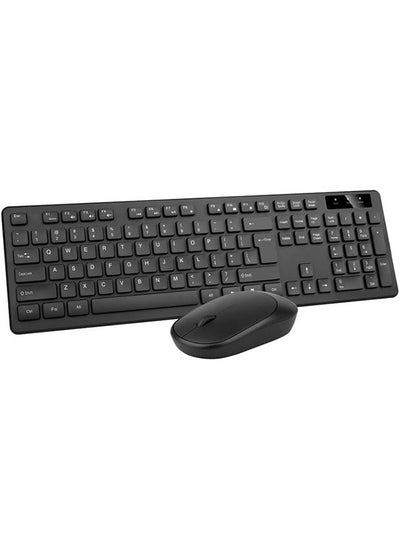 اشتري Wireless Keyboard Mouse Combo, RaceGT Energy Saving Ultra-Thin Full Sized Wireless Keyboard and Mouse 3 Level DPI Adjustable Mouse for Computer, Laptop and Desktop. في الامارات