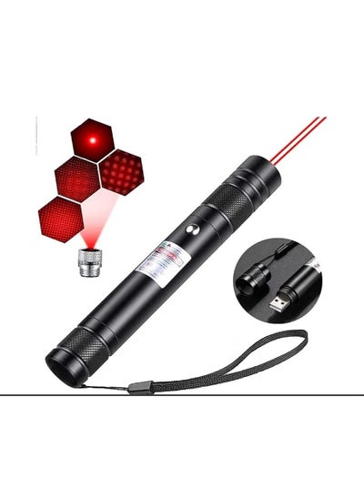 Buy High Power Red Laser Pointer Pen - Long Range, Rechargeable, Tactical Presentation Dot for Indoor Teaching, Hiking, and Cat Play - USB Charge in UAE