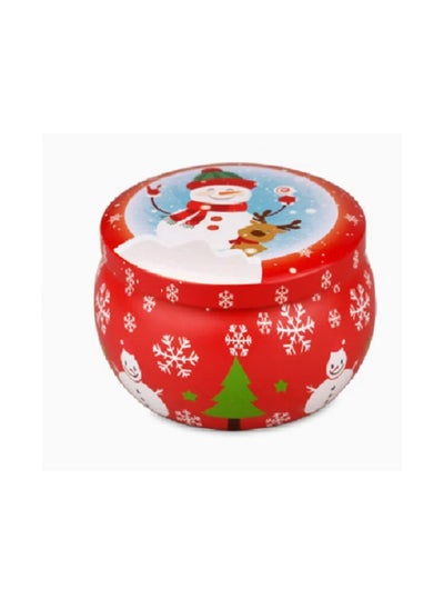 Buy New Year's and Christmas candles for the office or home with a Santa Claus drawing. The candle inside the Christmas tin with a very beautiful scent: 6*7 cm, multi-colored. Bertman candles, number 1 in Egypt