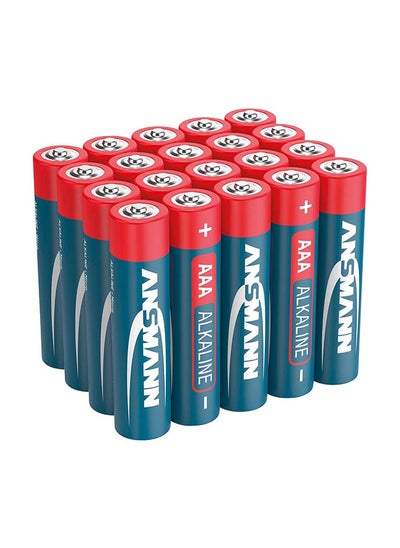 اشتري Alkaline Battery Red Micro AAA Pack Of 20 في الامارات