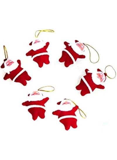 Buy 6 Pcs Mini Santa Dolls Christmas Ornaments Decorations Tree in Egypt