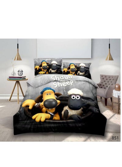 Buy 4Pcs Cartoon Comforter Kids Quilt-Single Size,1x Duvet (With filling)
1x Fitted bedsheet
2x Pillowcase Cover in UAE