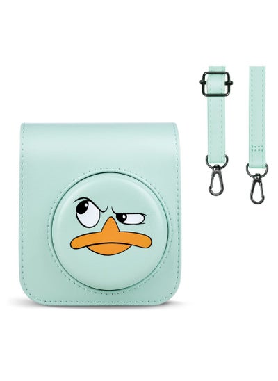 اشتري Protective Case Compatible with Mini 12 Instant Film Camera with Accessory Pocket and Adjustable Strap (duck) في الامارات