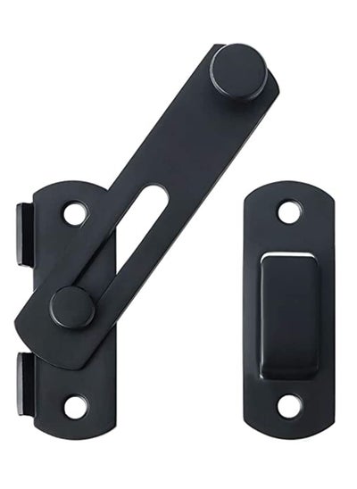 Buy Stainless Steel Security Door Bolt Latch Matte Black in UAE