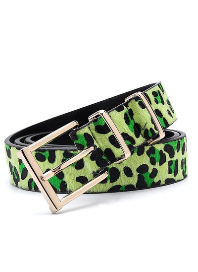 اشتري New Leopard Pattern Horse Hair Belt في السعودية