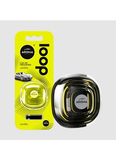 Buy Aroma France Loop Gel Vanilla Car Air Vent, Air Freshener A polymer body filled with the fragrance in a gel form (Made In Poland) in Egypt