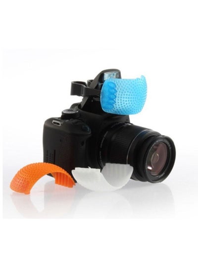 Buy 3 Colors Diffuser Pop-Up Flash Diffuser With Stand For DSLR Camera Flash Bounce Diffuser in Saudi Arabia